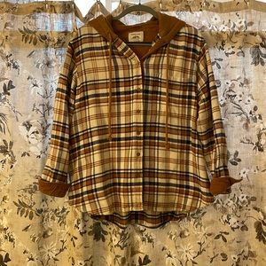 American eagle hoodie flannel